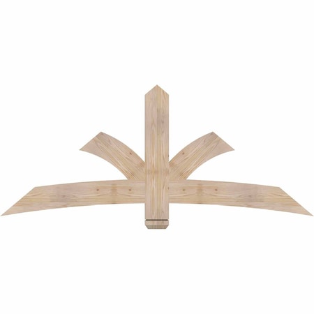 Ekena Millwork Davenport Smooth Timber Gable Bracket, Douglas Fir, 72"W x 30"H x 1 1/2"D x 5 1/2"F, 10/12 Pitch GBW072X30X0206DAV00SDF